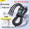 100W Digital Display 3-in-1 Fast Charging Cable for Mate60/50 Pro