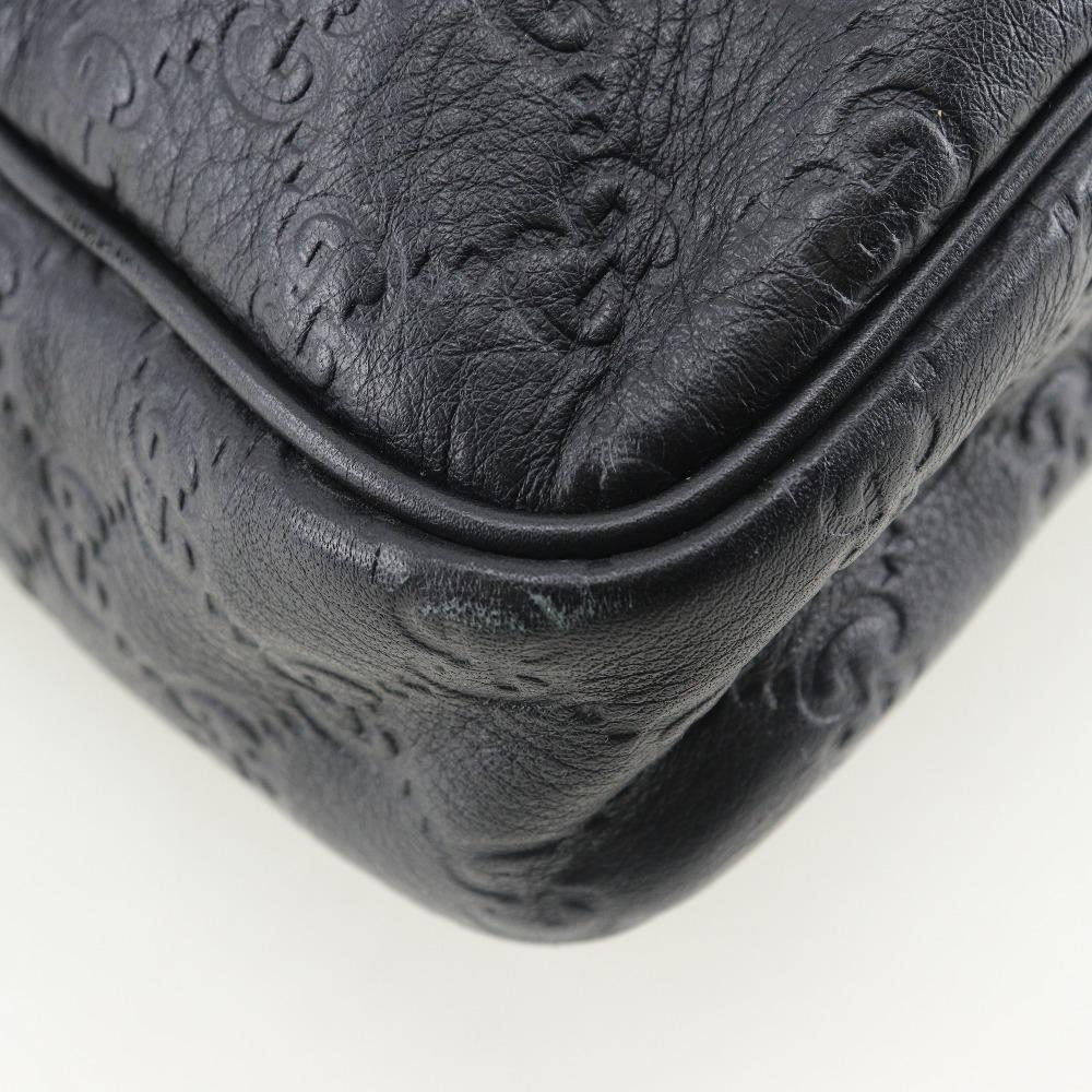 GUCCI GG Business bag 201480 Briefcase black Sima leather mens Used