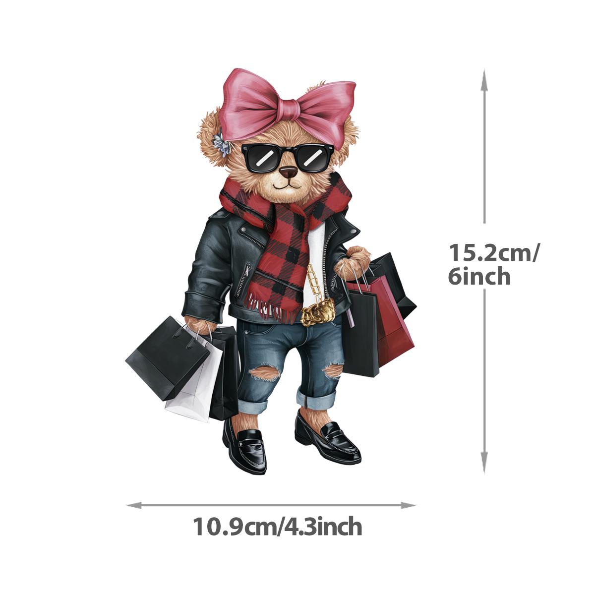 

Нашивки с мультяшными медведями на одежде Термопечать Наклейки на футболки Parches Ropa Hoodies Термоперенос Наклейки на одежду своими руками