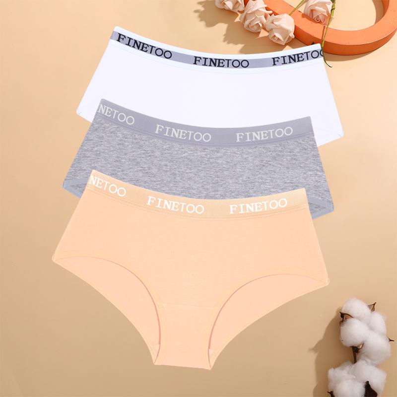 3Pcs Cotton Seamless Underwear Sexy Letter Belt Panties Low Waist Stretchy Briefs Female Breathable Sports Soft Lingerie