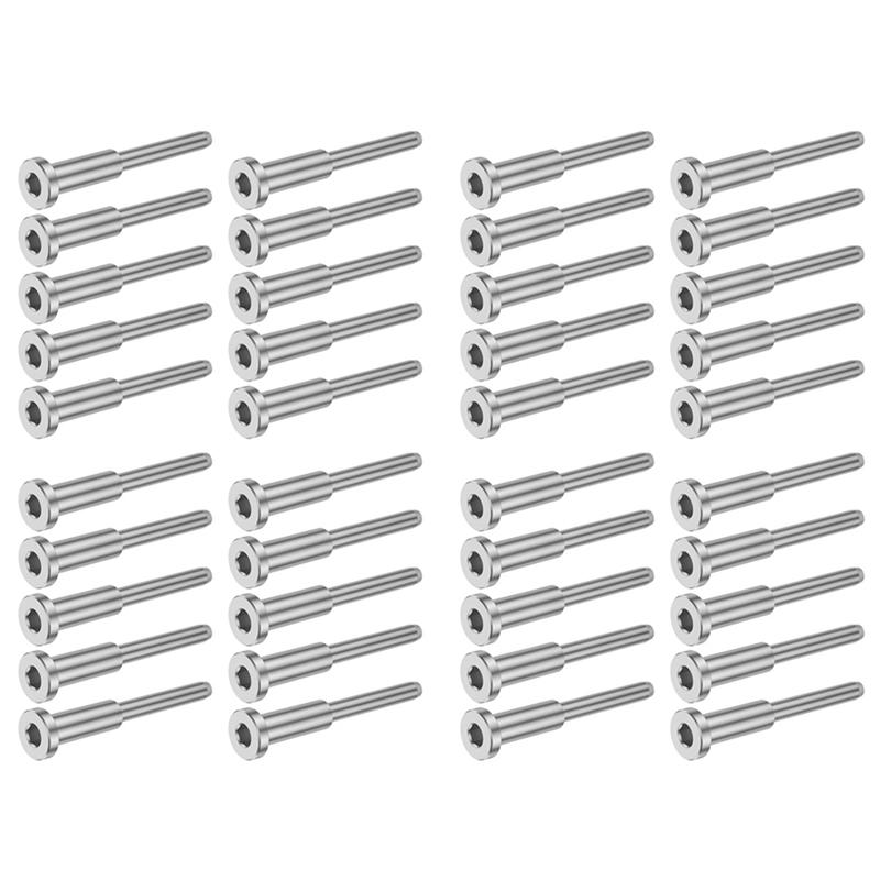 B97A-40Pcs Invisible Cable Railing Kit, Swage Stud End For Cable Railing, Swage Tensioner Cable Railing System For Wood