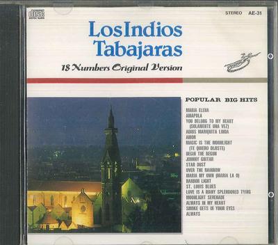 CD LOS INDIOS TABAJARAS 18 Numbers Original Version AE31 EYEBIC 1992 Japan Obi World Music Used