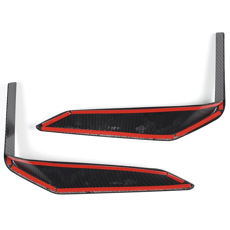 For BMW X1 iX1 U11  2024 ABS Carbon fiber/Black Car Front Bumper Side Molding Cover Trim Accessories