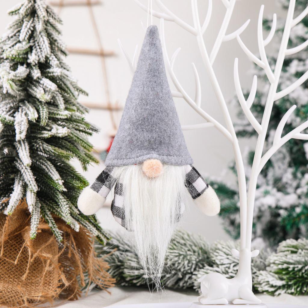 Nordic Style Faceless Old Man Figurines – Christmas Window Ornaments