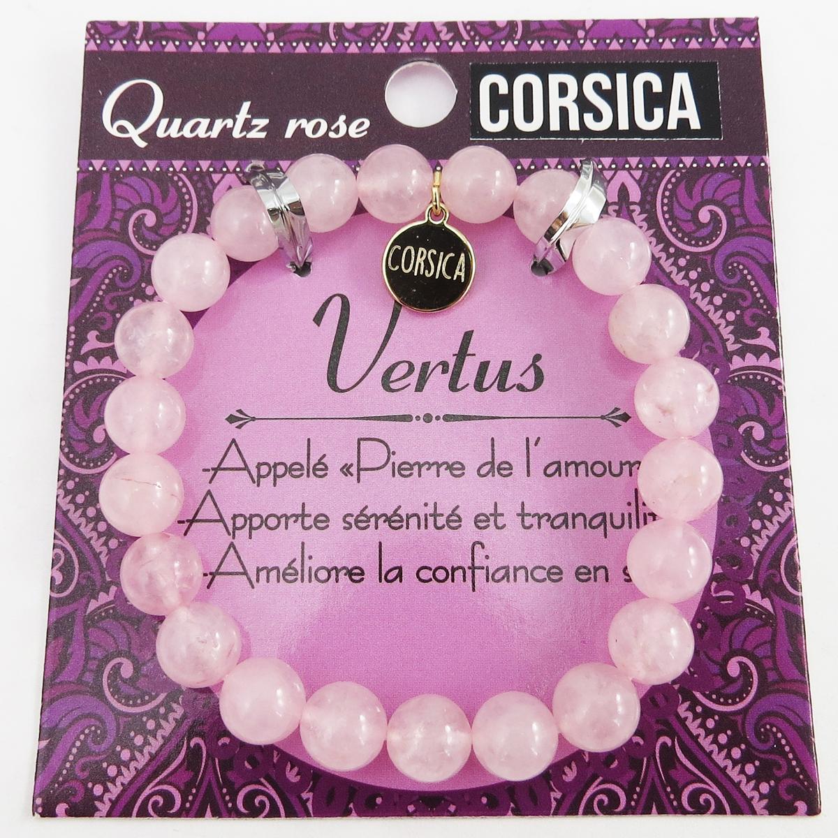 

Les Trésors De Lily [R2340] - Дизайнерский браслет Corsica розовый кварц - 8 мм