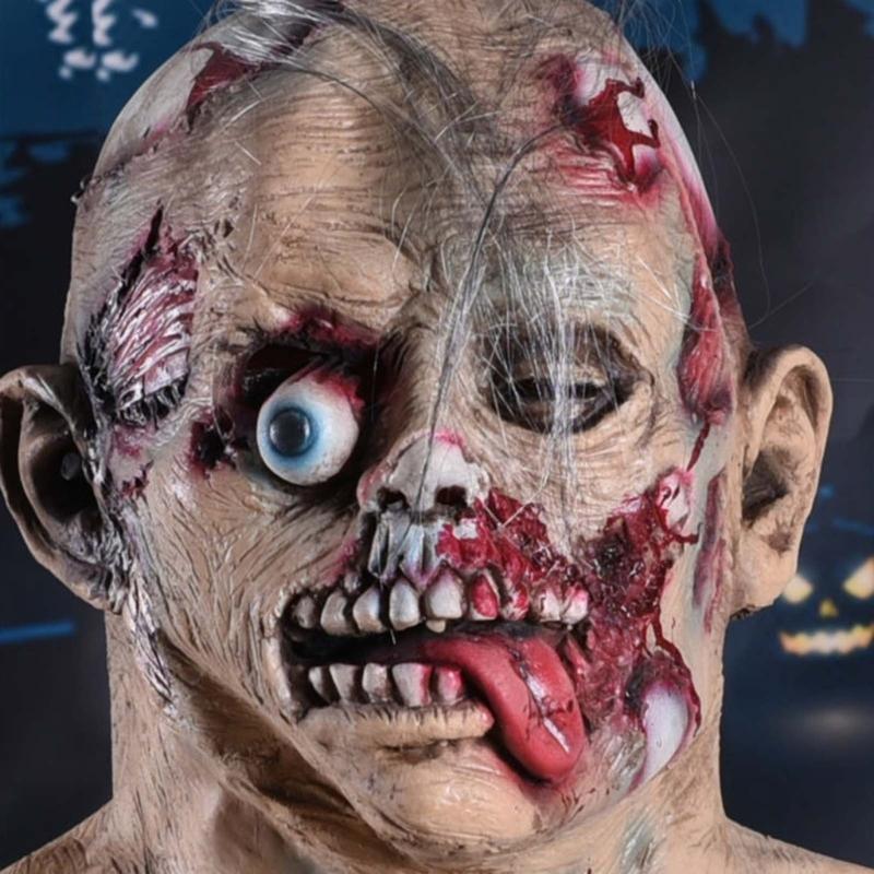 Full Head Eyeball Face Cover Headgear Supplies Party  Cosplay Costumes Dress Up Scary Spooky Eyeball Mask