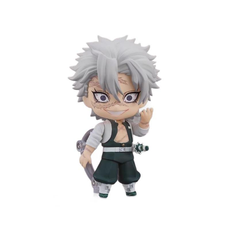 Sanemi Shinazugawa Wind Hashira Anime Actiefiguur Vervangbaar Gezicht Pvc Verzamelfiguur Bureau Decoratie Ornament Cadeau Voor Anime Fans