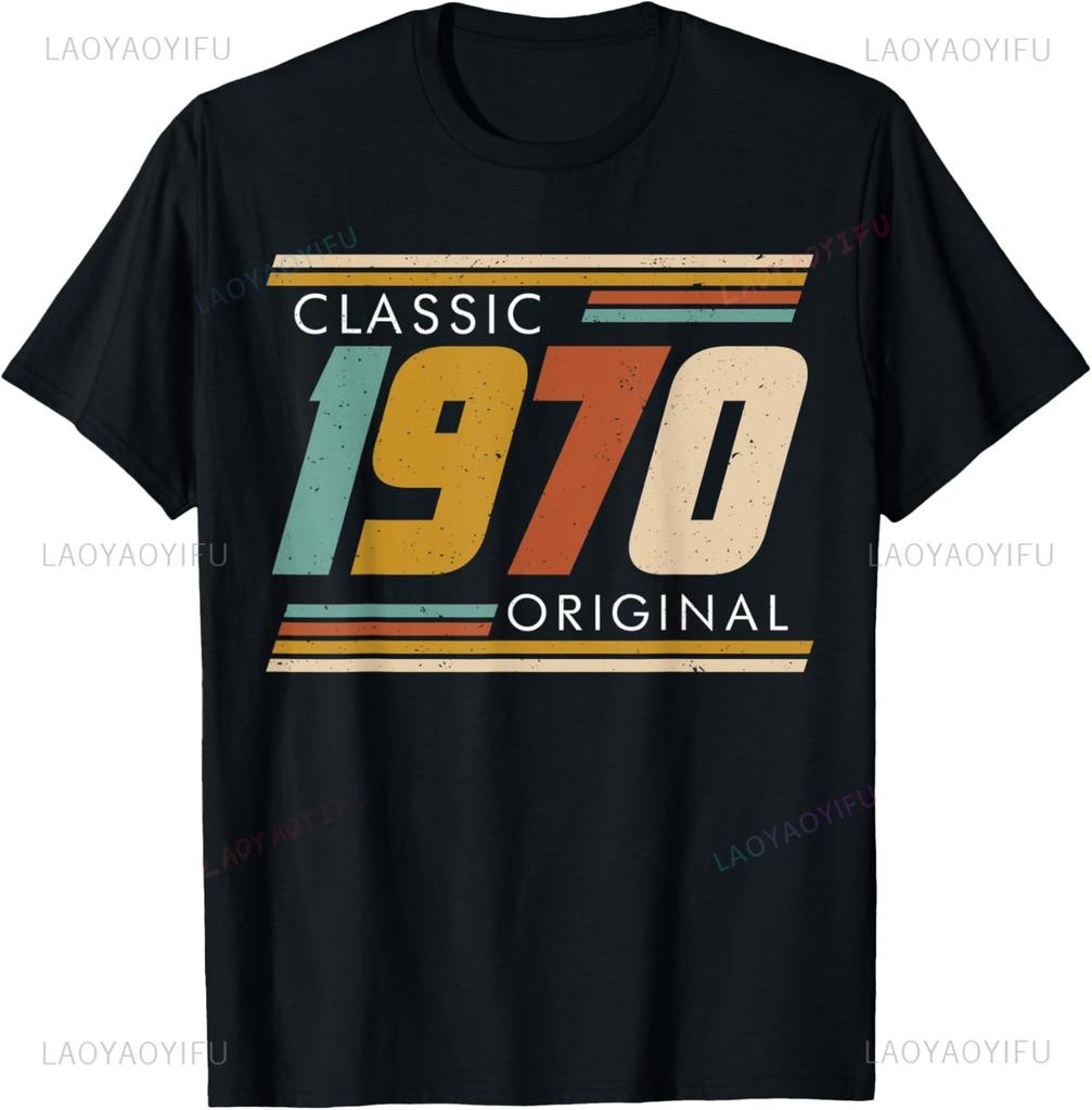 55 Years Old Gifts Vintage 1970 Music Cassette 55th Birthday T-Shirt Unisex Summer Streetwear Tops Casual Camiseta Hombre