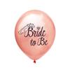 Rose Gold Bride-to-Be Confetti Balloon Set - 15 Pieces Wedding Party Decor