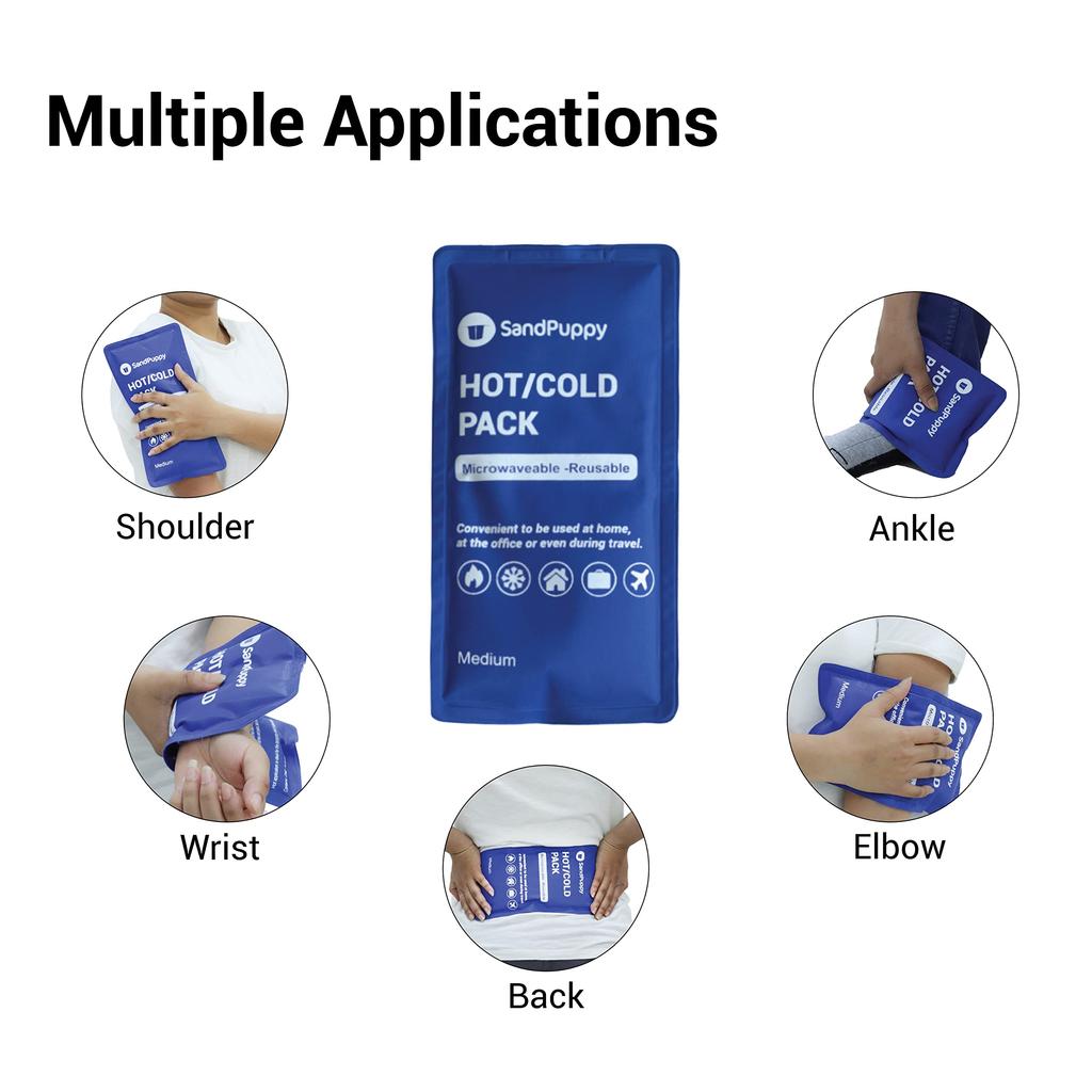 SandPuppy Hot And Cold Pack | Gel Pack For Pain Relief Hot And Cold | Hot And Cold Pack For Pain Relief | Hot And Cold Gel Pack | Reusable & easy