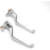 Motorcycle Handle Brake Clutch Lever for Harley Sportster XL883 1200 2004-2013 Hand Control Lever Kit Motorcycle Replacement Parts (Silver)