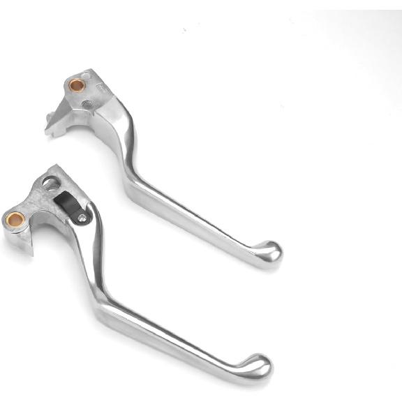 Motorcycle Handle Brake Clutch Lever for Harley Sportster XL883 1200 2004-2013 Hand Control Lever Kit Motorcycle Replacement Parts (Silver)