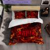 Set Biancheria da Letto a 3 Pezzi Sunderland Football Morbido Set Copripiumino con Federe Set Decorazione Camera da Letto per la Casa