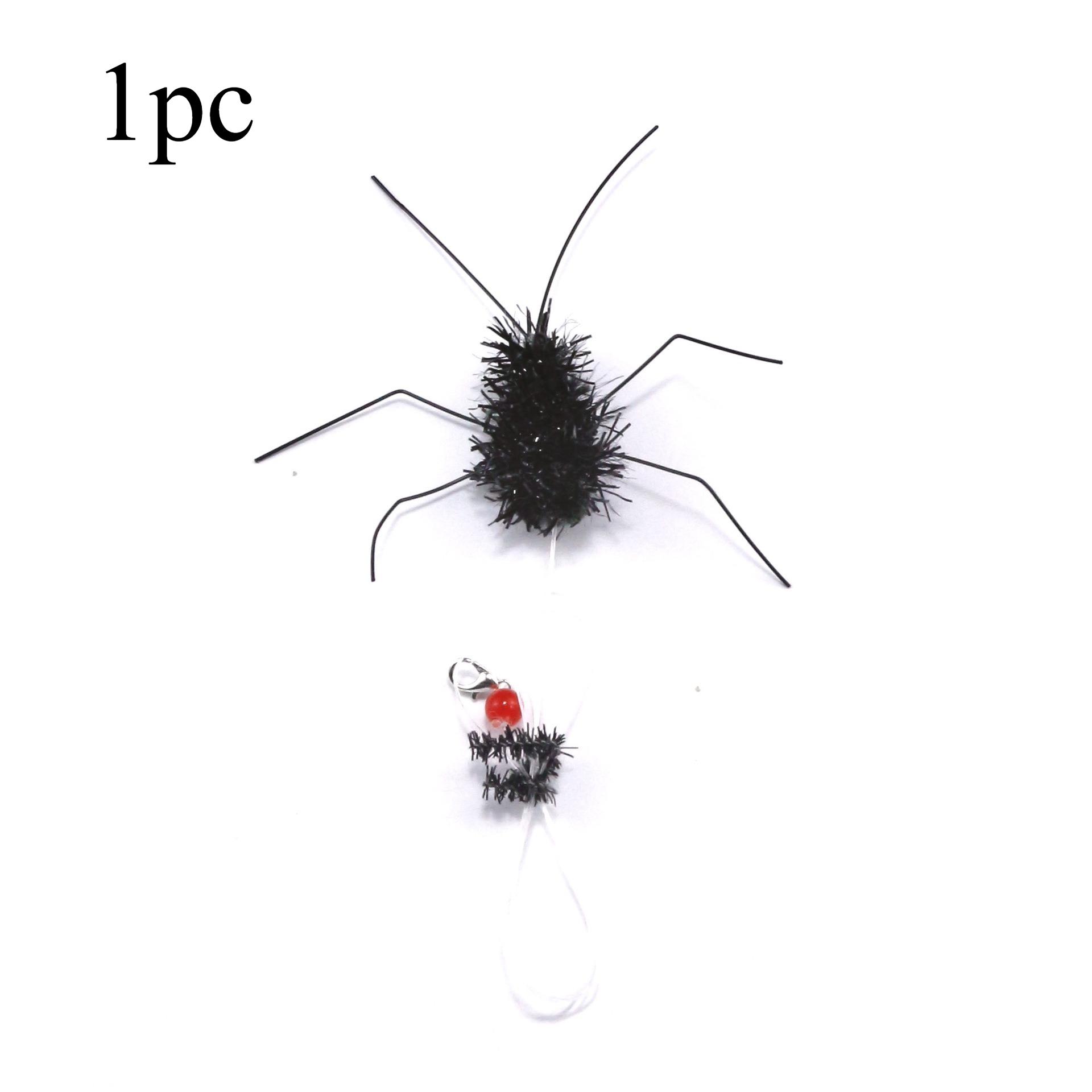 

2pcs Black Artificial Insects Cat Teasing Stick Change Head Toy Pet Supplies Toys