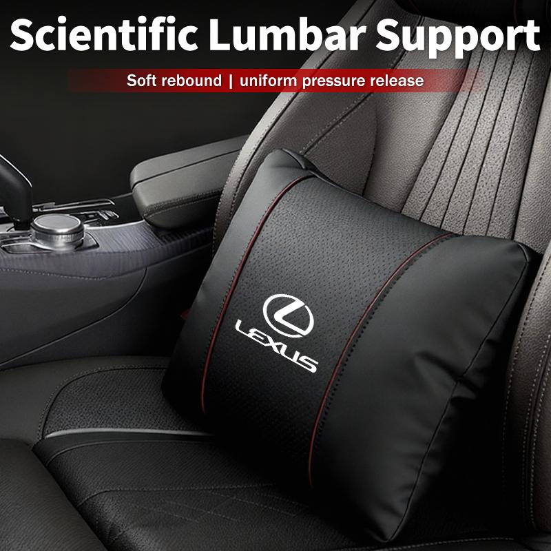 Car Seat Headrest Lumbar Support Neck Pillow Waist Cushion Backrest For Lexus UX250h RX450h CT200h RX400h RX300 NX300h RX350 AEK1