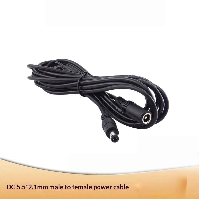DC Extension Cable 5.5mm x 2.1mm Male to Female Wide Application 1M-20M for Small Home Appliance LED Strip CCTV