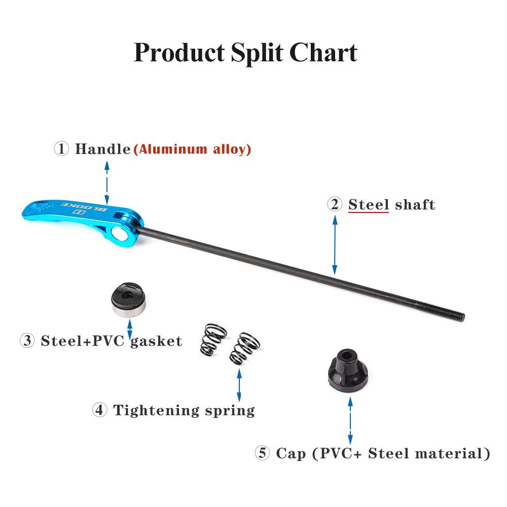 Quick Release Bicycle Axle Wheel Hub Front Wheel 100mm Bike Quick Release Lever  MTB