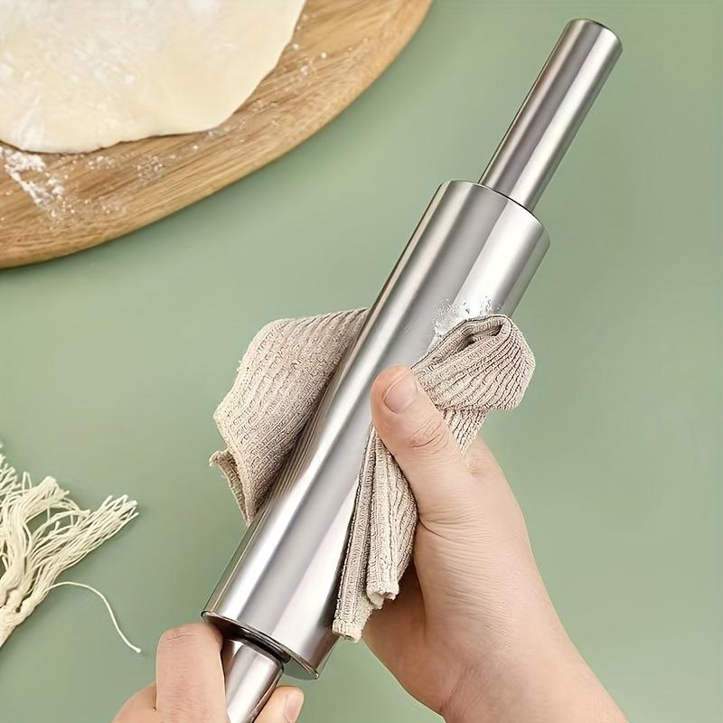 

1 шт. [Потовщена нержавіюча сталь Качалка] Нековзка ручка для піци, печива, випічки | Легко чистити та стійка до іржі, домашнє кухонне приладдя A