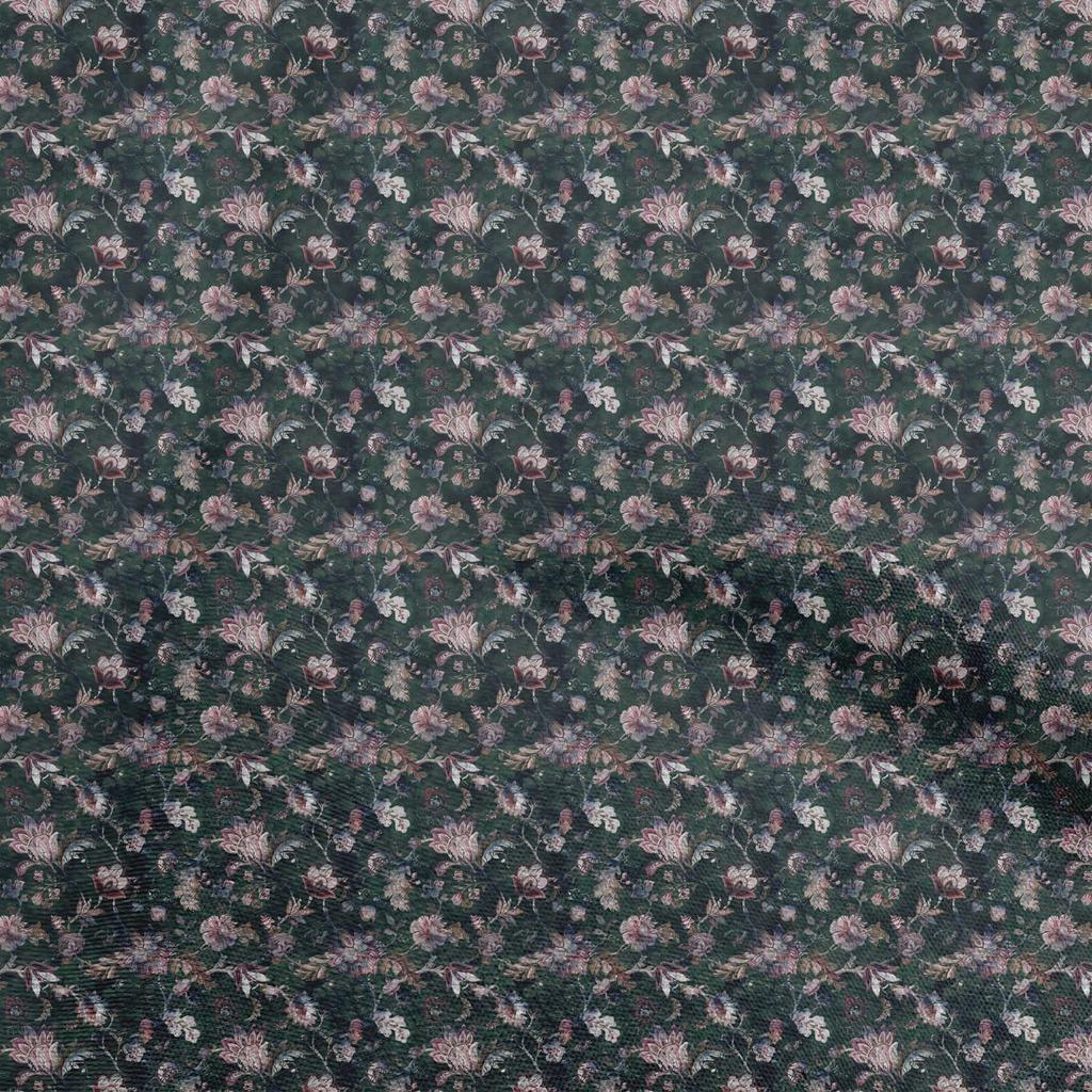 oneOone Cotton Flex Dark Blue Fabric Batik Sewing Fabric By The Yard Printed Diy Clothing Sewing Supplies 40 Inch