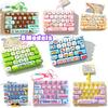 26-keys Fidget Keyboard Keychain Mechanical Keyboard Fidget Toy Portable Decompression Button Stress Relief Toy Backpack Pendant