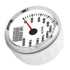 85mm Analog GPS Speedometer 200km h Waterproof 7 Backlit White Dial Chrome Bezel for 12 24V Marine Motorcycle Truck