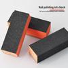 Nail Art Black Tofu Sponge: Three-Sided Buffing Block for Shaping Gel and Crystal Nails.