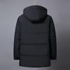 Winter Puffer Jacket Men  New Plus Size Middle Aged Men's Feather Coats Hooded Thick Warm 90% White Duck Down Parkas