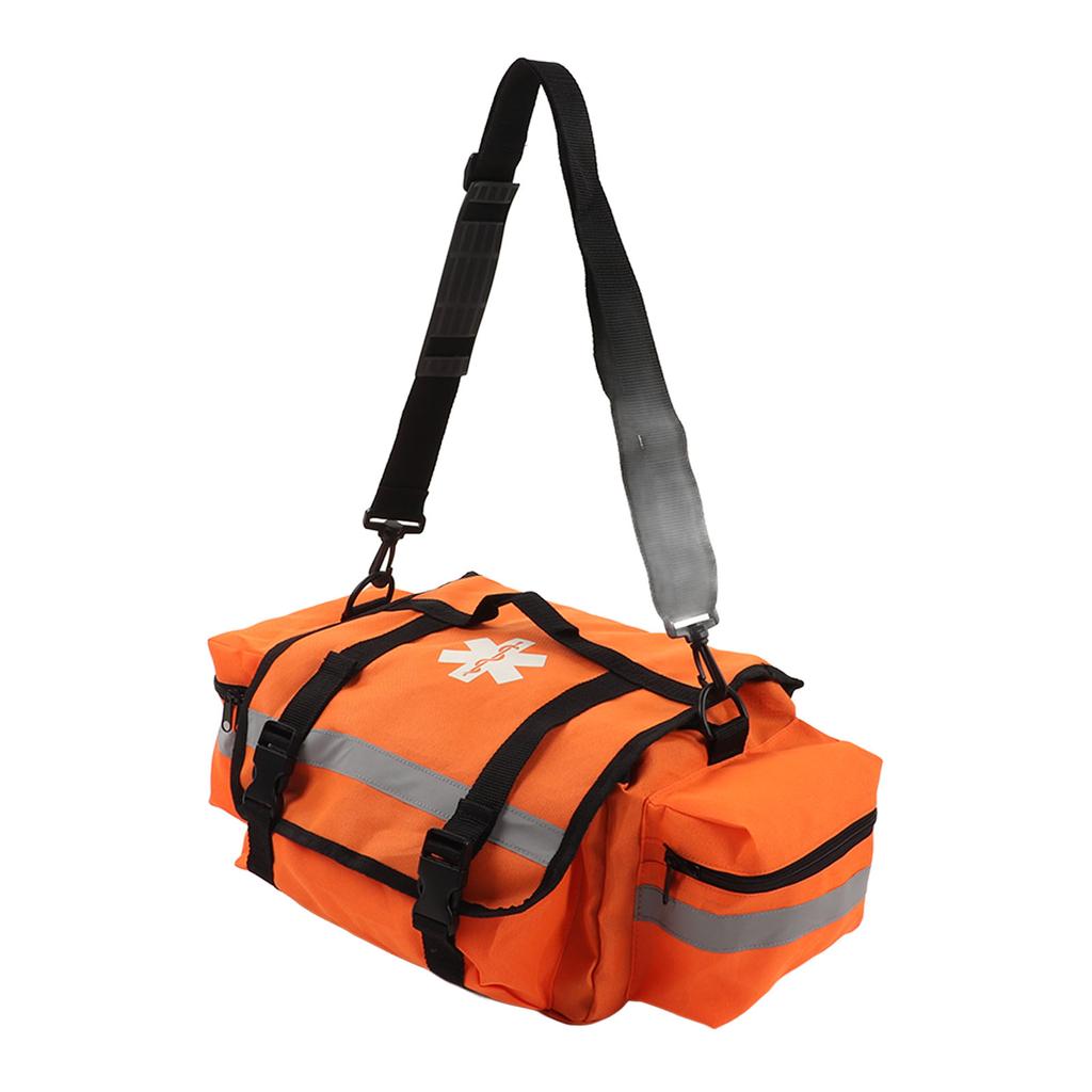 Trauma Bag Orange Portable Large Capacity Oxford Cloth Outdoor First Aid Trauma Emergency Bag Home Medical Bag