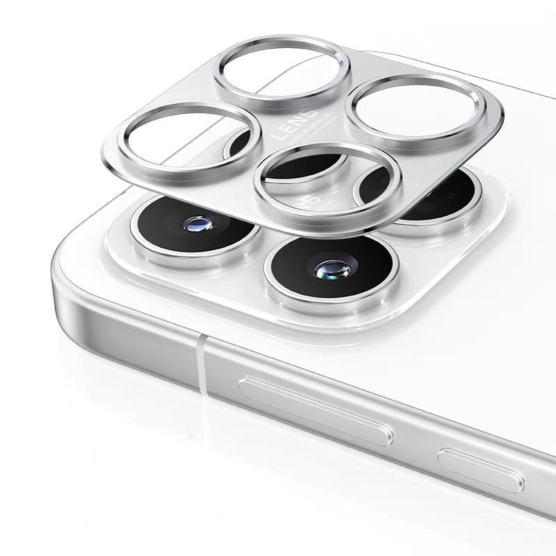 Black Metal Camera Bezel Sticker Cover For Xiaomi 17 Mi 17 Aluminum Alloy Hollow Camera Lens Protector Film