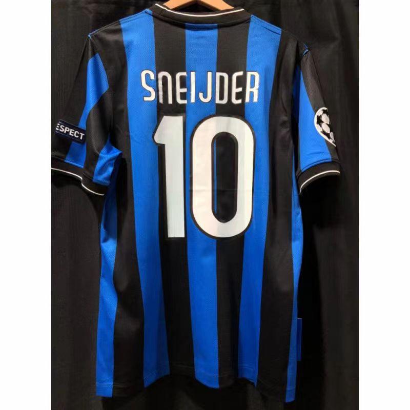 Vintage Jersey Football Jersey Classic Country Milito Ronaldo Maldini Sneider Bergkamp Jersey
