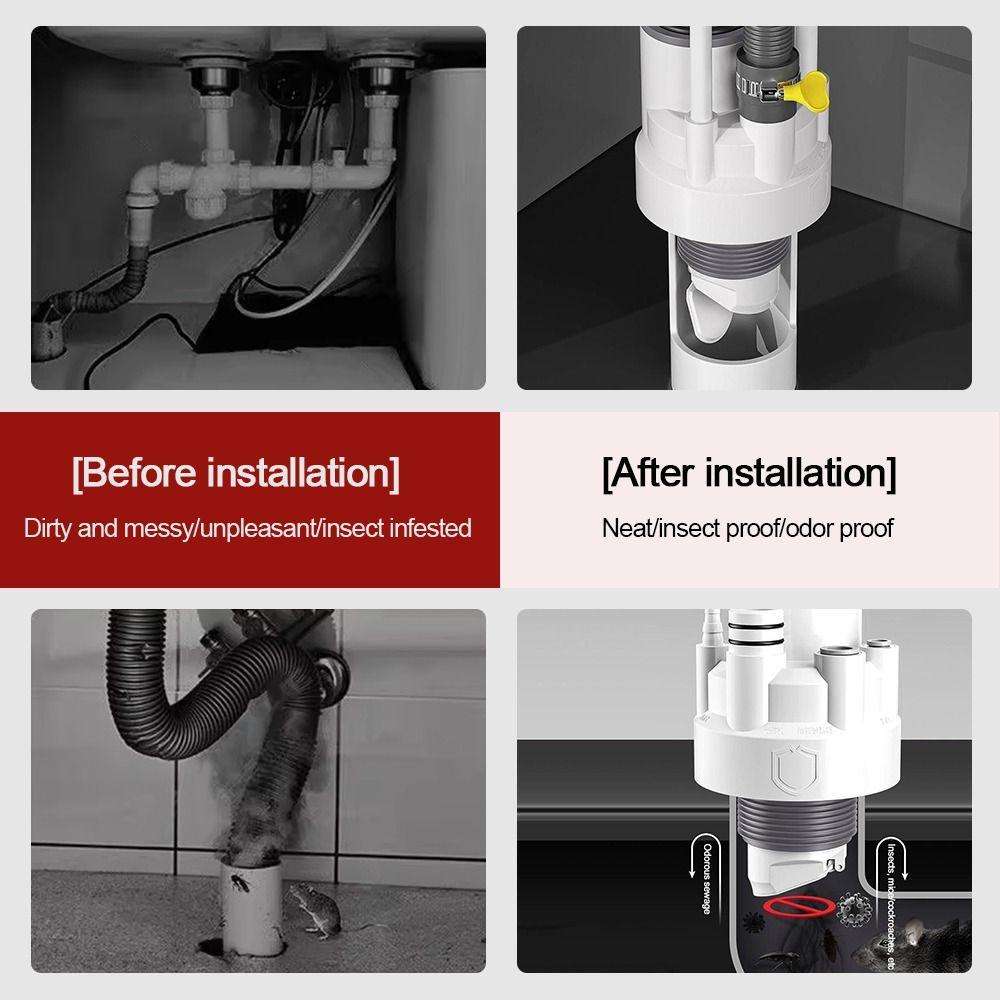 Sealing Ring Sink Drain Pipe Adapter Drainage Water Pipe Joint Washing Machine Drainage Supplies