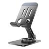 Suporte de Mesa Dobrável Lazy Susan de Metal Completo 360 Graus Ajustável com Suporte Plano para Celular