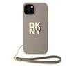 Dkny Dkhcp15Spbswse Iphone 15 / 14 / 136.1 Beige Hardcase Wrist Strap Stock Logo