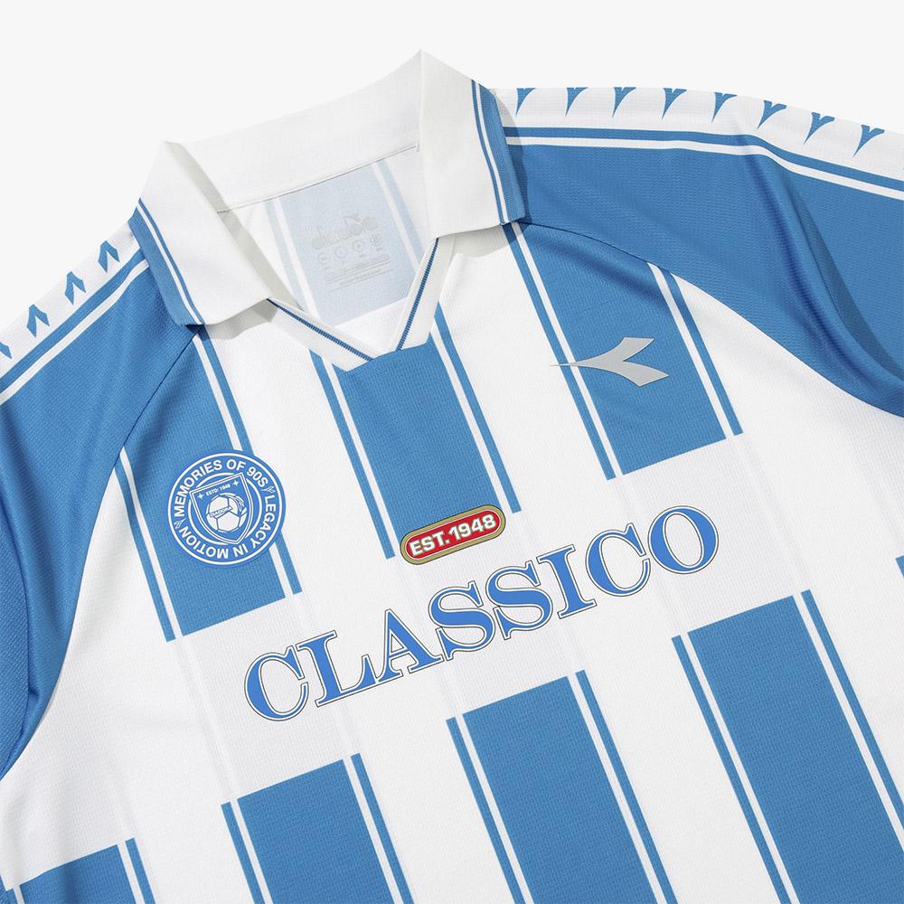 Diadora Ceremony Collared Short Sleeve T-Shirt Blue