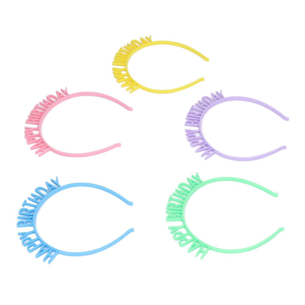 10 st Födelsedagshårband Ljusa Rika Färger Lättvikt Bekväm Utsökt Hållbar Grattis på Födelsedagen