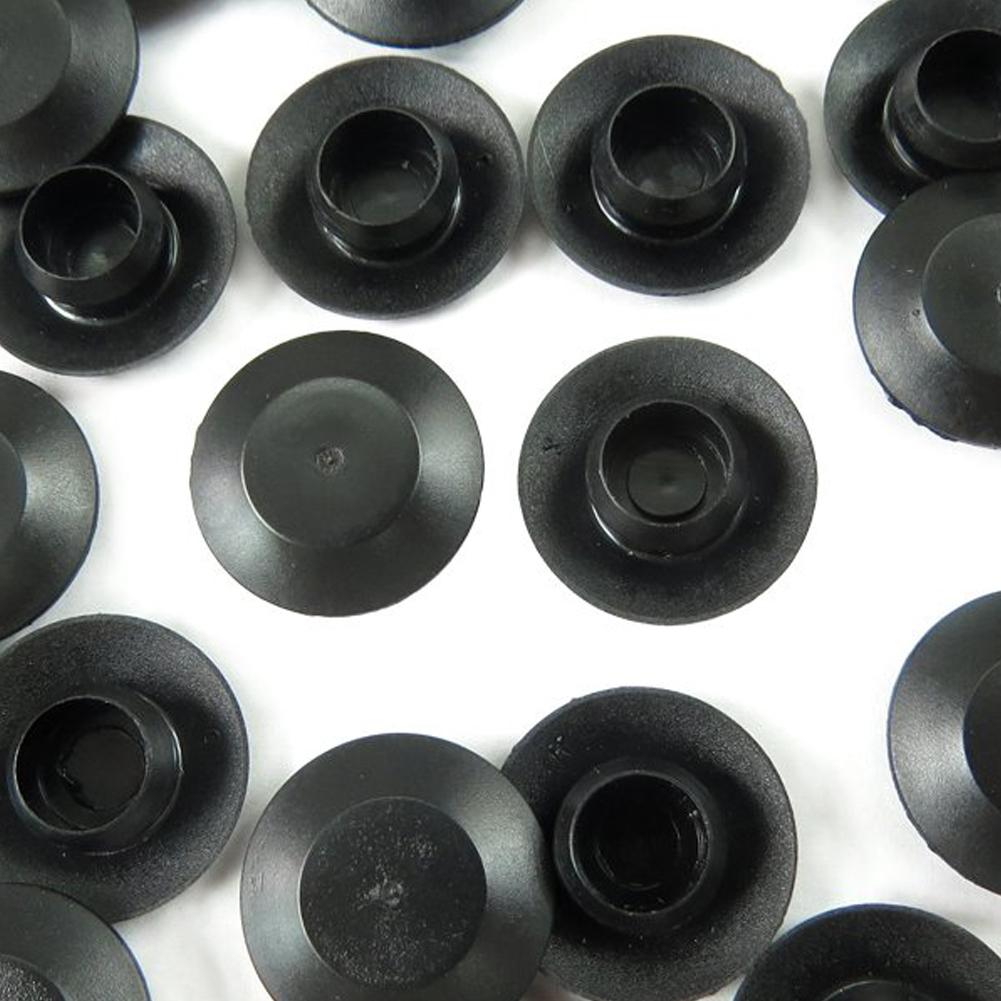 100PCS Car Door Rubber Plug Universal PVC Mount Black Rubber Body Sheet Metal Hole Plugs
