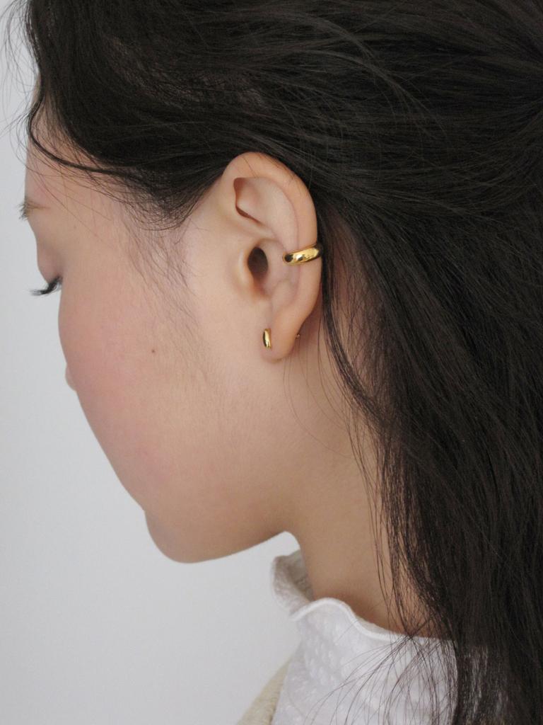 Dungeureon [925 Silver] Fave Bold Earcuff (Gold)