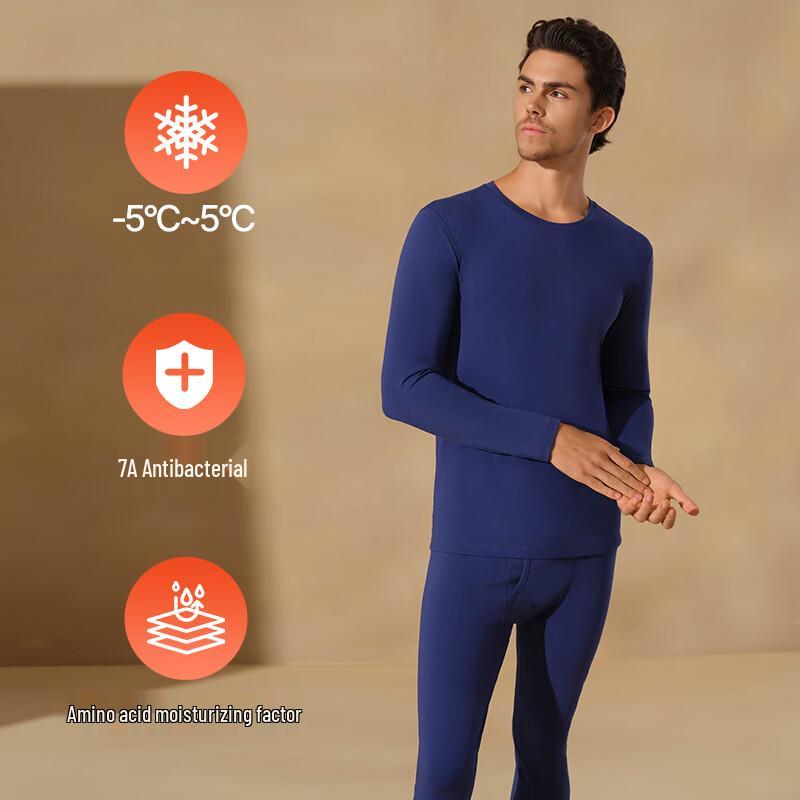 Schiesser Men's 7A Antibacterial Amino Acid Thermal Underwear Set