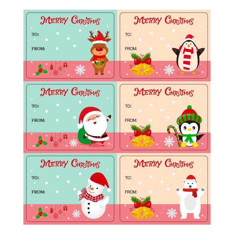 2025 Merry Christmas Holiday Blessing Self-Adhesive Gift Sealing Stickers