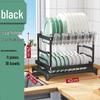 Carbon Steel Foldable Double-Layer Dish Rack
