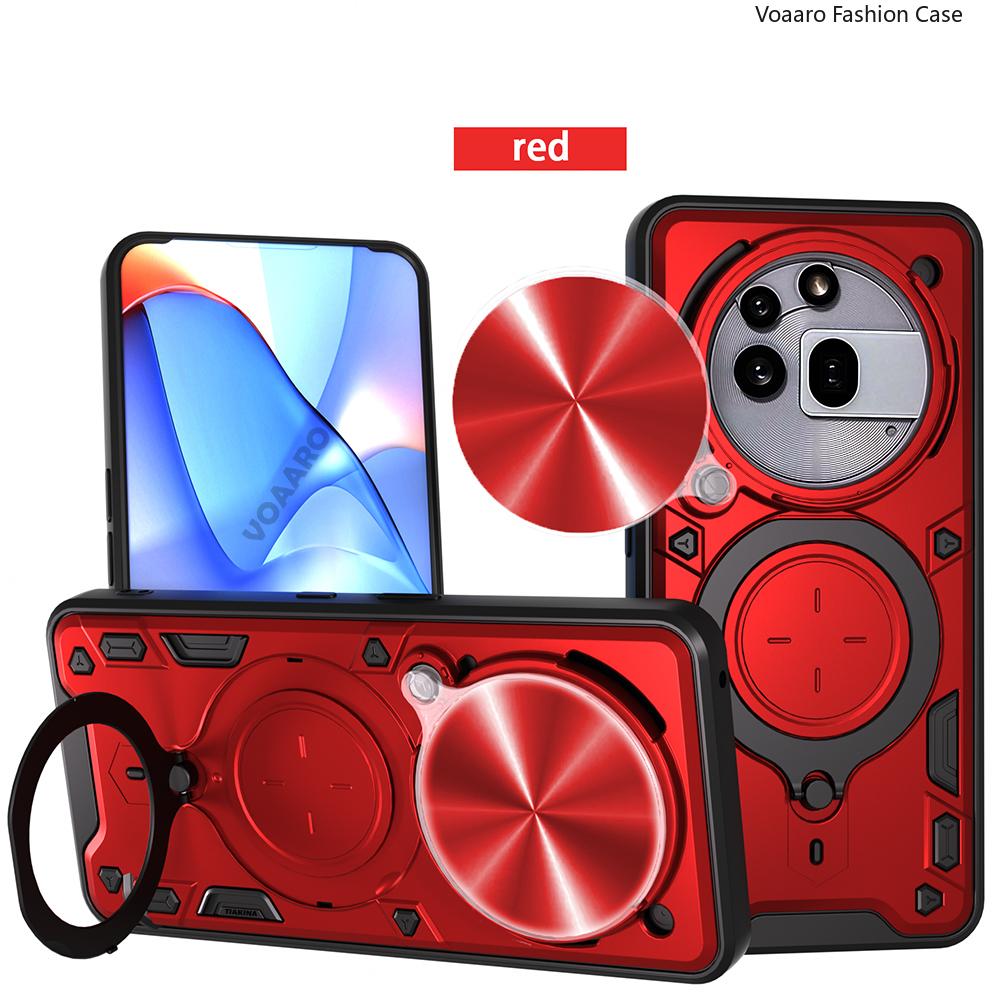 Rotate Camera Lens Armor Funda for Nothing Phone 3A Pro Case for Nothing Phone 3A Pro 5G Case Magnetic Ring Stand Holder Cover