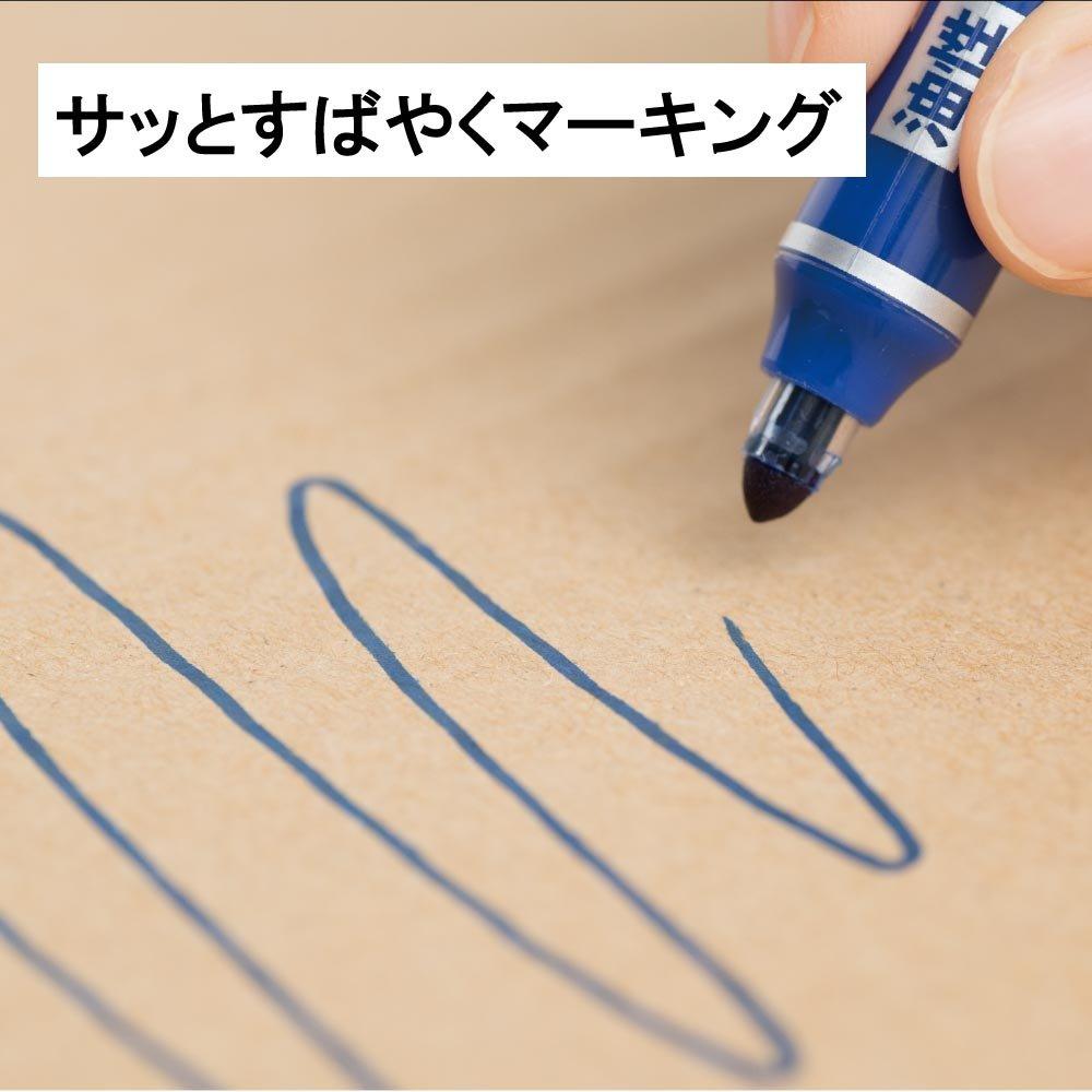 Pentel Handy PentelPEN Fine 5 Pens Oil-Based Pen, Knock-Style S, XNXS15-CP, Point, Blue,