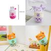 Portachiavi Tazza di Tè al Latte Panda Carino Peluche Ciondolo per Borsa di Coppia Animale di Peluche Coniglio Regalo
