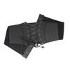 Solid Color PU Leather Corset Spicy Girl Western Cowboy Belt Gothic Wide Belt  Ladies