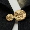 5Pcs Gold Vintage Relief Rose Matte Buttons - Fashionable Women's Clothing Sewing Accessories Long Coat Suit Cardigan DIY Button