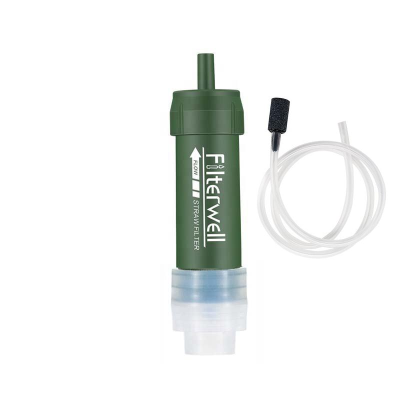 Mini Emergency Survival Water Filter Straw Portable Osmose Life Straw for Camping Personal Water Purification