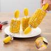 Stainless Steel Corn Fork with Ergonomic Handle Durable,Food Safe BBQ,Fruit Stick Pin Insert for Easy Handling,Corn Handling Utensil Ergonomic Grip