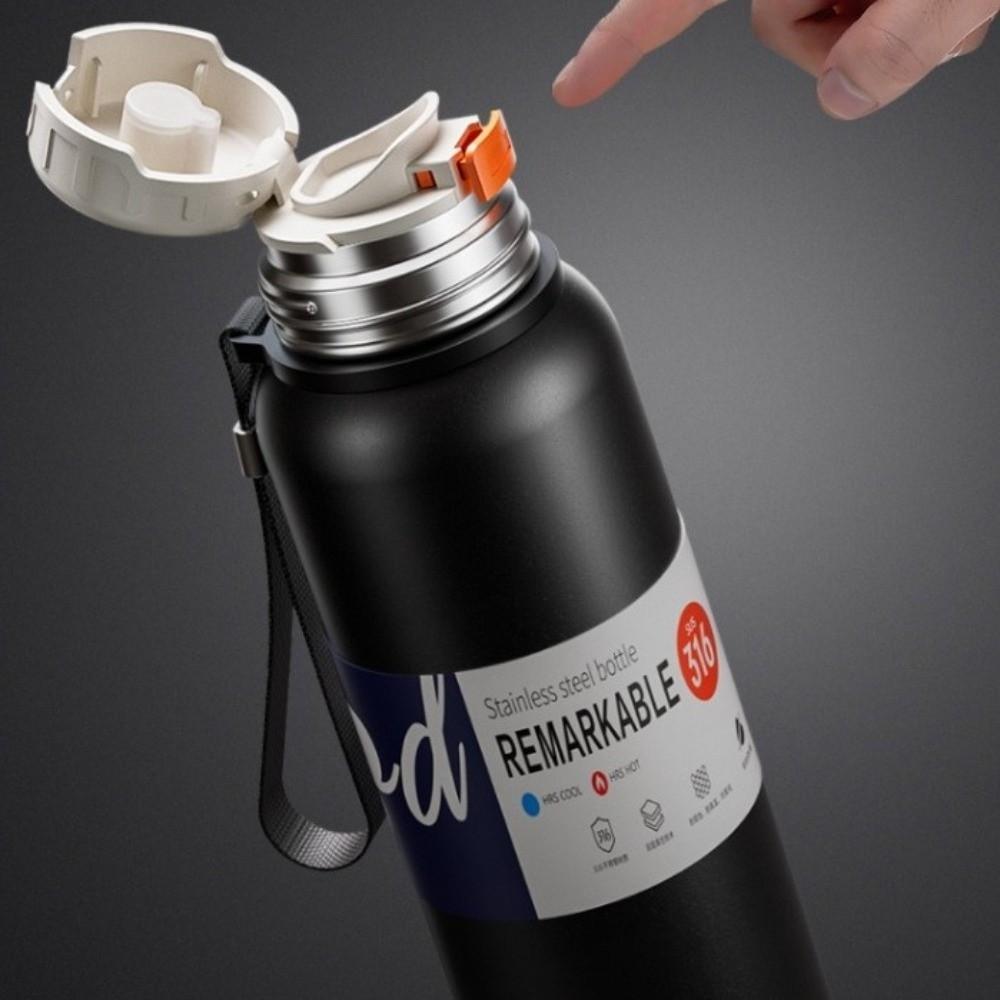 620ml Double-Cover Thermos Cup Large Capacity Water Bottle  Tea Drinking