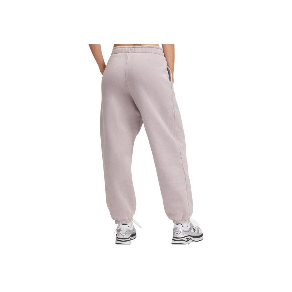 Under Armour Icon Loose Fit Drawstring Cuffed Training Pants Women Pants Fatigue-Gray 1386488-015