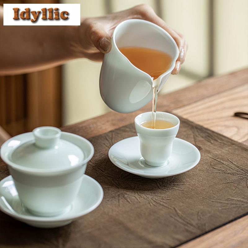 2 pz/lotto Tazza da tè a forma di zucca Blu Nebbioso Ciotola da tè Estetica Bella Tazza da tè Tazza per degustazione del tè Tazza per aromi Set da tè Tazze da maestro Jianzhan 25ml